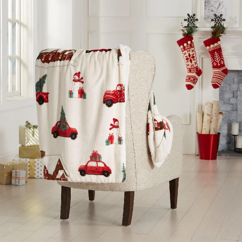 Sherpa lined fleece blankets for warmthMohair blankets with a unique sheen and softnessHoliday Sherpa Throw - Esmay Collection Sherpa lined fleece blankets for warmthMohair blankets with a unique sheen and softnessHoliday Sherpa Throw - Esmay Collection