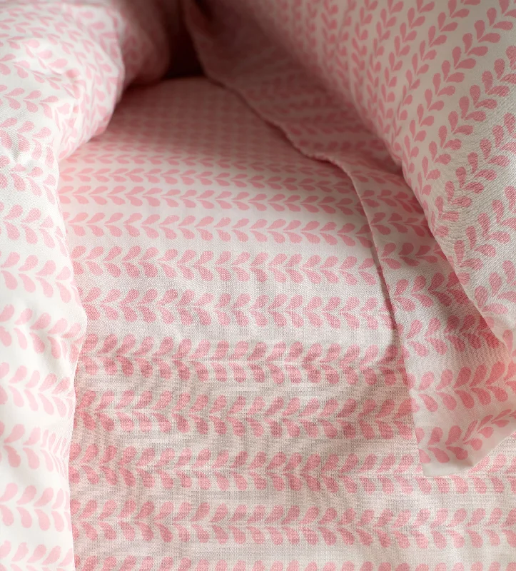 Sheet Sets with Multiple Pillowcase OptionsMolly Mahon Pink Bindi 100% Cotton Fitted Sheet