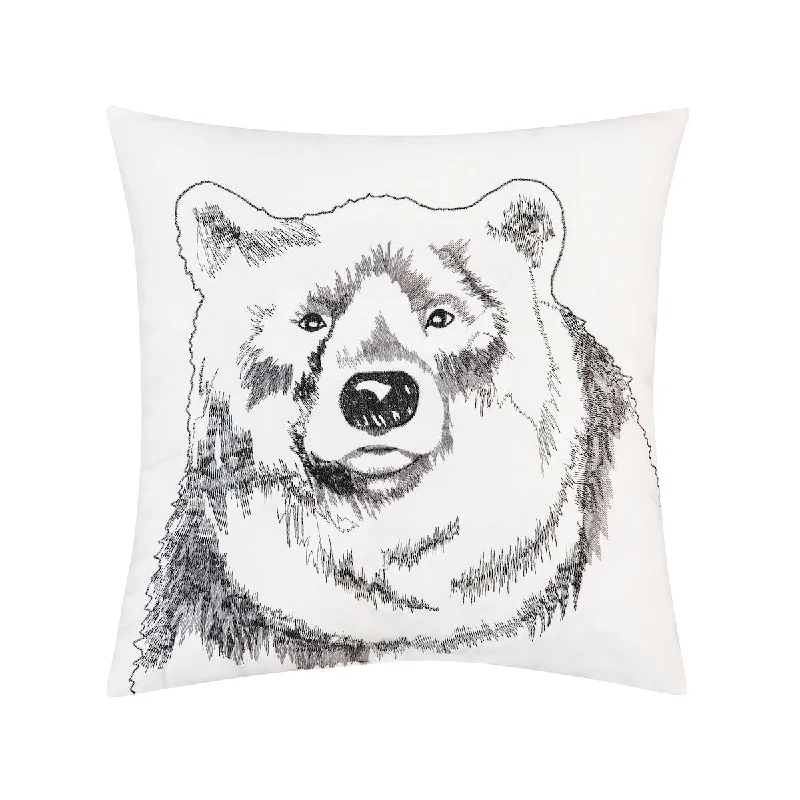 Back Support Pillows for Office ChairsBear Portrait Pillow