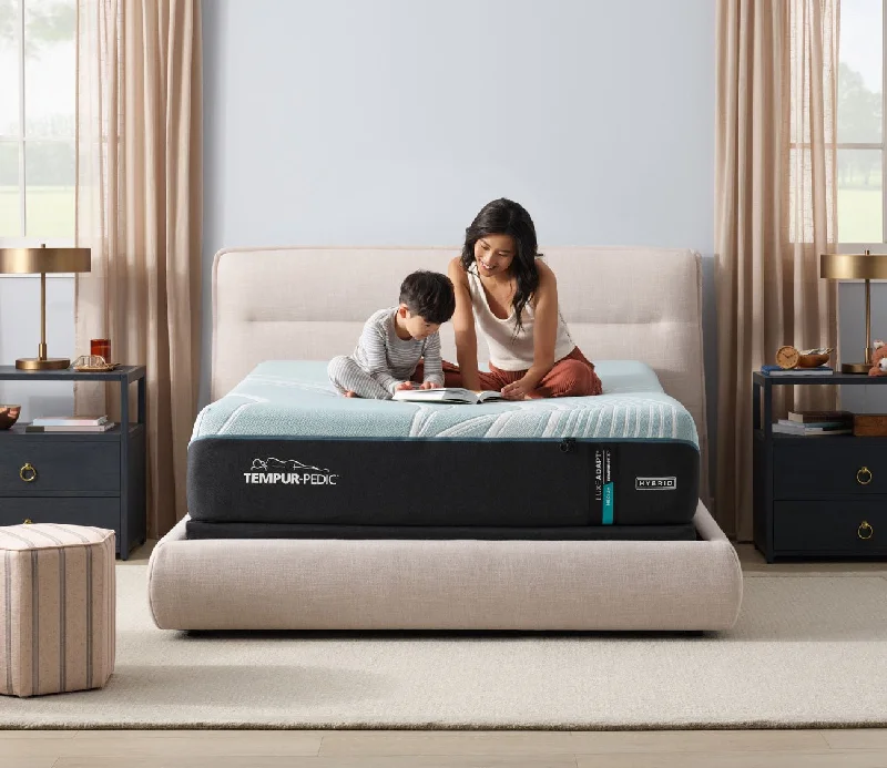 Hybrid mattresses combining foam and innerspring technologyTEMPUR-LuxeAdapt 2.0 Medium Hybrid Mattress Hybrid mattresses combining foam and innerspring technologyTEMPUR-LuxeAdapt 2.0 Medium Hybrid Mattress