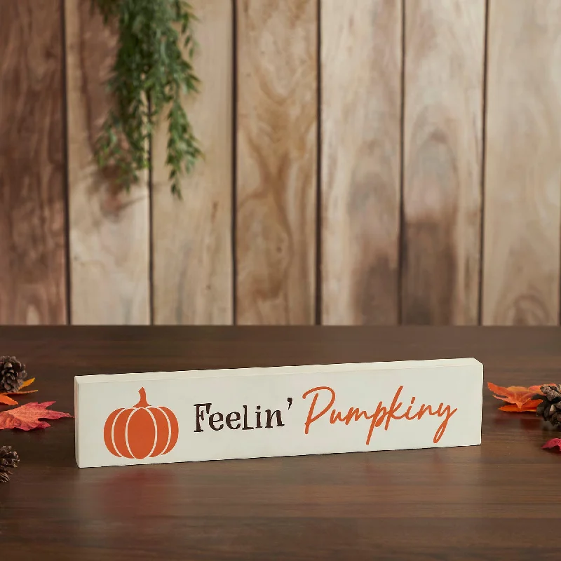 Bed skirts with a eco - friendly materialFeelin Pumpkiny Cream Base MDF Sign 2.75x13 Bed skirts with a eco - friendly materialFeelin Pumpkiny Cream Base MDF Sign 2.75x13