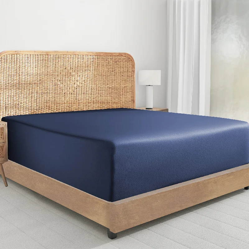 Wrinkle - Free Polyester Sheets for a Low - Maintenance BedFitted Sheet Only - Classic Percale - Organic Cotton
