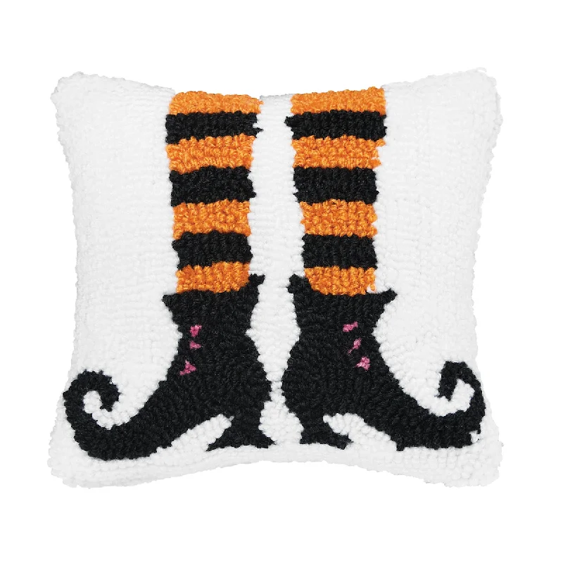 Pregnancy Pillows for Expectant MothersWitch Feet Hooked Mini Pillow