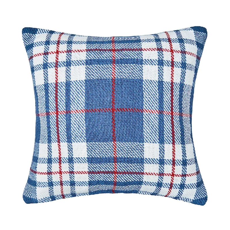Kids Pillows with Fun DesignsParker Blue & Red Pillow