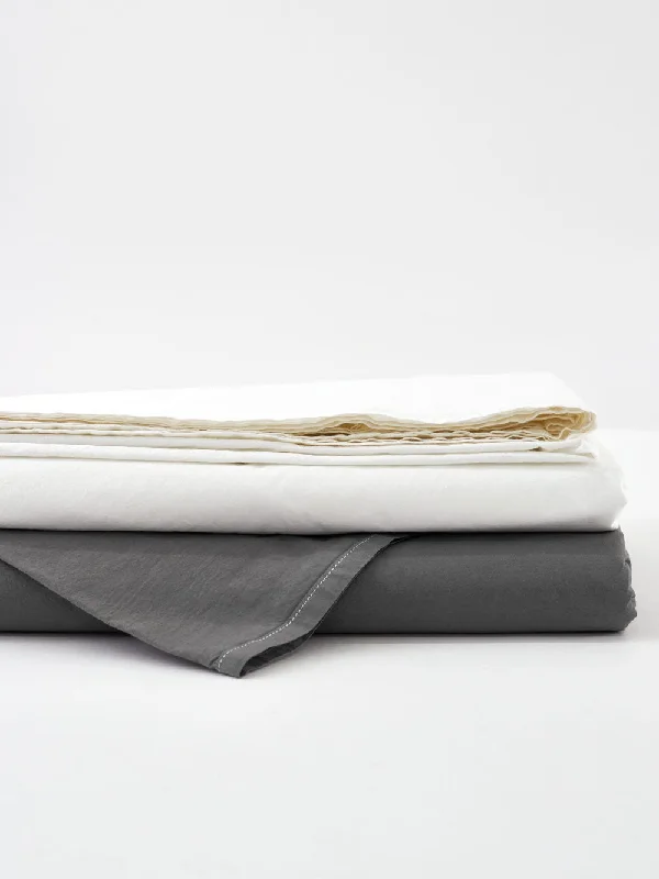 Twin - Size Sheet Sets with a Pillow ProtectorTru Flat Sheet