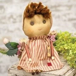 Bed skirts with a football - team - colored patternMary Lou Doll
