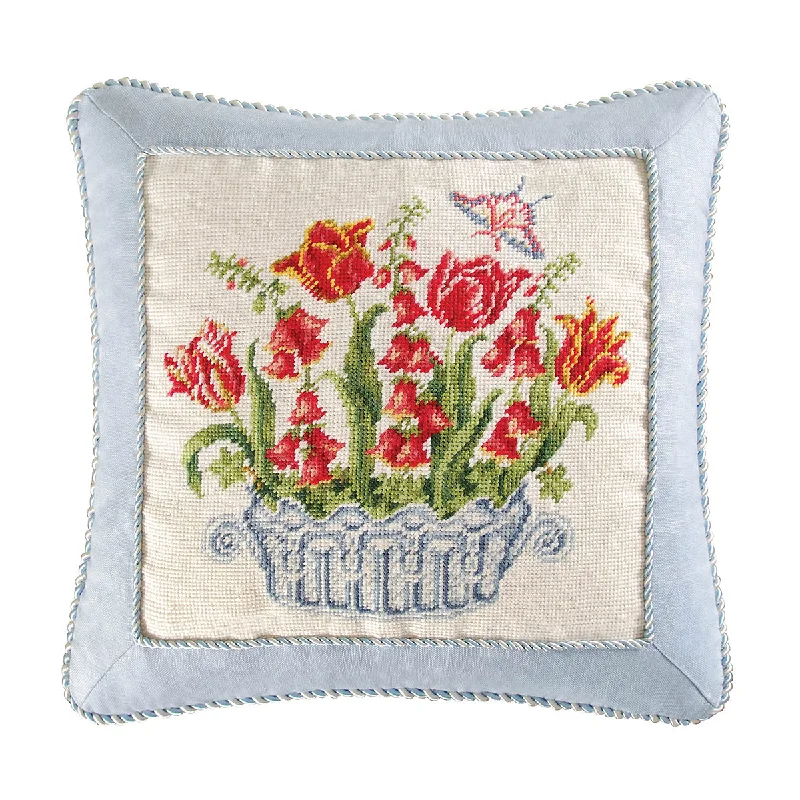 Bolster Pillows for Sofa DecorationTulip And Foxglove Pillow