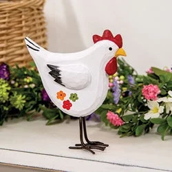 Bed skirts with a metallic thread for a touch of glamourStanding Wooden Chicken with Handpainted Flowers Bed skirts with a metallic thread for a touch of glamourStanding Wooden Chicken with Handpainted Flowers