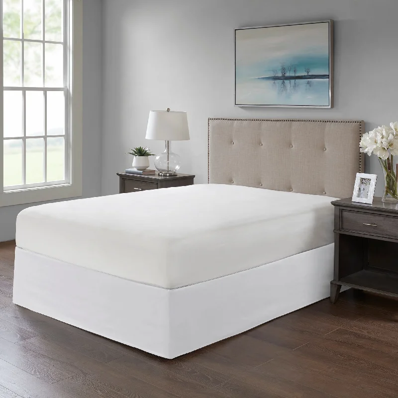 Bed skirts in pastel shades for a delicate lookMadison Park Simple Fit Wrap Around Adjustable 26-inch Drop Bedskirt Bed skirts in pastel shades for a delicate lookMadison Park Simple Fit Wrap Around Adjustable 26-inch Drop Bedskirt