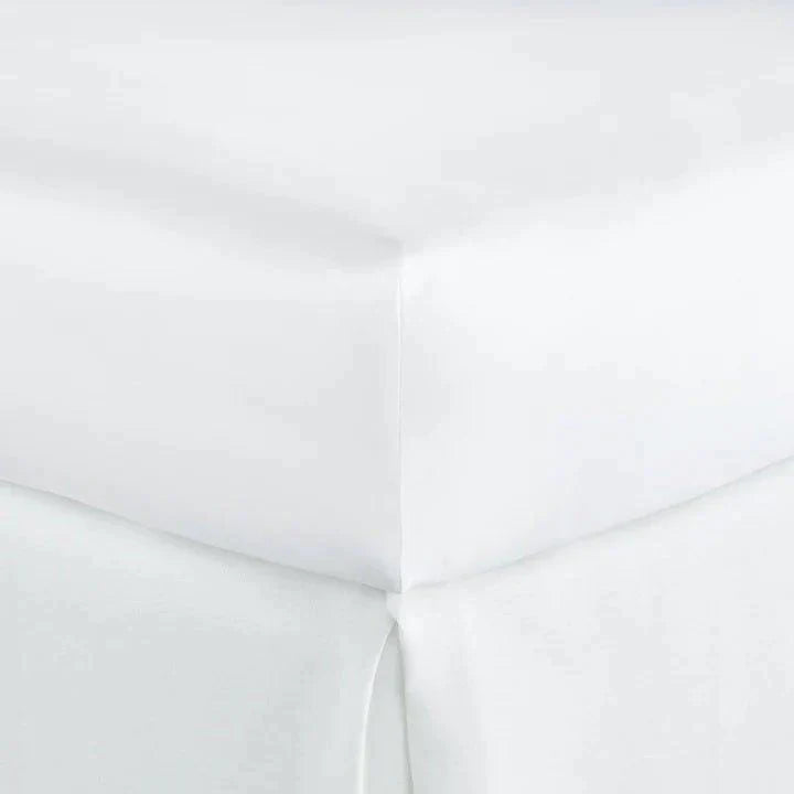 Queen - Size Sheet Sets with a European Pillowcase SetBoutique Percale Fitted Sheet in White