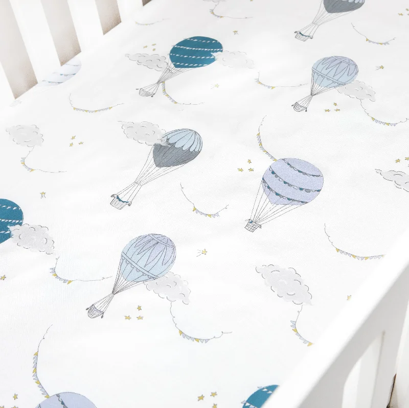 Wrinkle - Free Polyester Sheets for a Low - Maintenance BedTouch The Sky Crib Sheet - Blue Wrinkle - Free Polyester Sheets for a Low - Maintenance BedTouch The Sky Crib Sheet - Blue