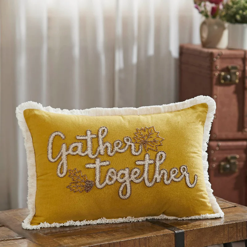 Bed skirts with a high - thread count for a quality feelGather Together Fall Leaves Pillow 14x20 Bed skirts with a high - thread count for a quality feelGather Together Fall Leaves Pillow 14x20