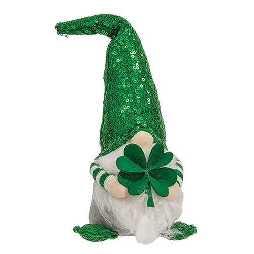 Bed skirts with a contemporary styleSt. Patrick's Day Lucky Sequin Gnome
