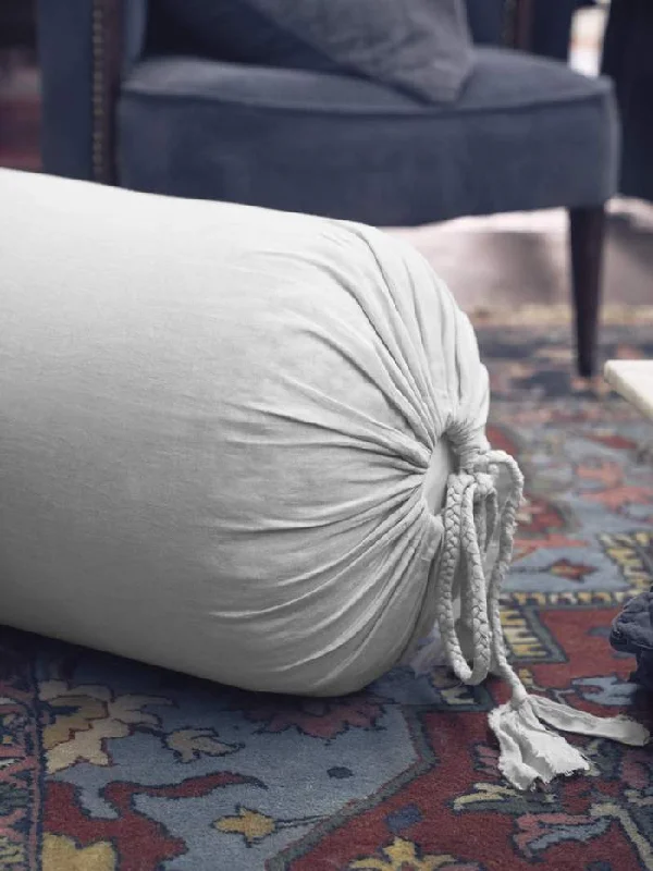 Linen - Cotton Blend Sheets for a Natural and Versatile OptionVintage Linen Bolster Cover Linen - Cotton Blend Sheets for a Natural and Versatile OptionVintage Linen Bolster Cover