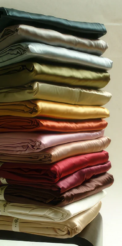 Linen - Cotton Blend Sheets for a Natural and Versatile Optionkumi kookoon Individual Classic Charmeuse Fitted Silk Sheets