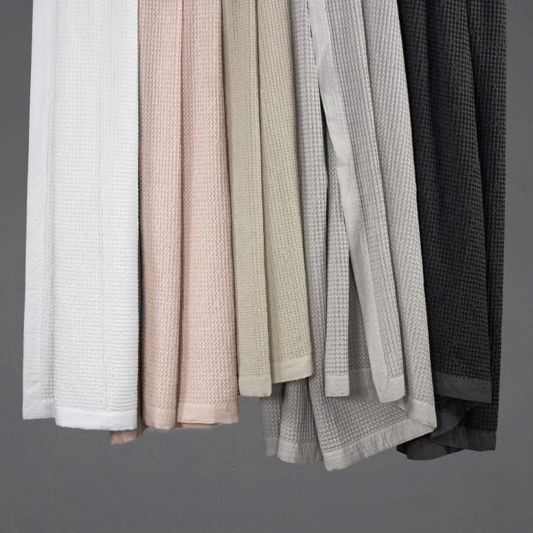 Sherpa lined fleece blankets for warmth​Waffle Weave Cotton Coverlet