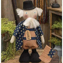 Bed skirts with a nautical themeStuffed Standing George Doll w/Flag
