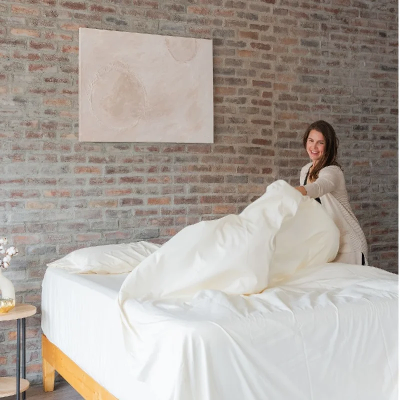 Quilted Cotton Sheets for a Warm and Inviting BedDreamFit® 100% Organic Percale Cotton SPLIT HEAD (Flex Top) Sheet Set Quilted Cotton Sheets for a Warm and Inviting BedDreamFit® 100% Organic Percale Cotton SPLIT HEAD (Flex Top) Sheet Set