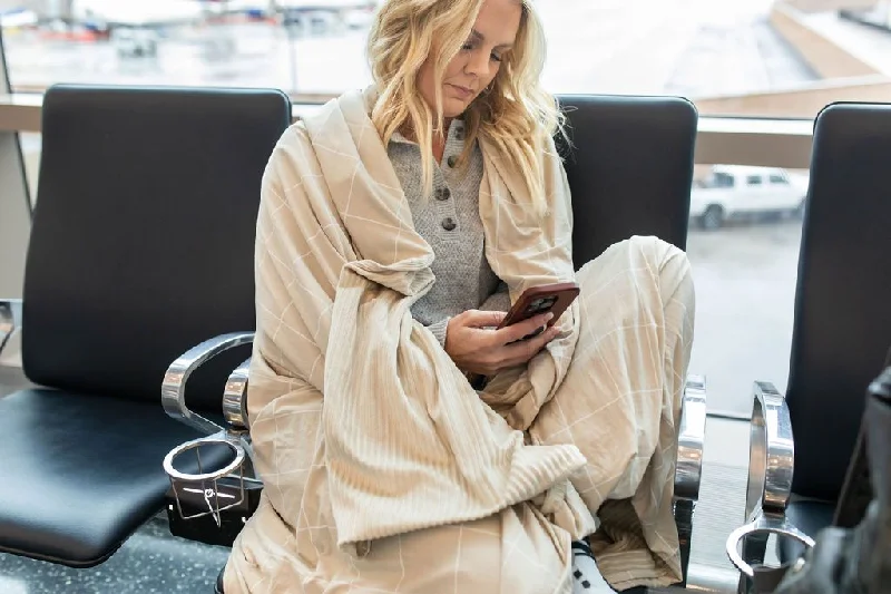 Weighted deep - pressure therapy blankets​On-The-Go Blanket