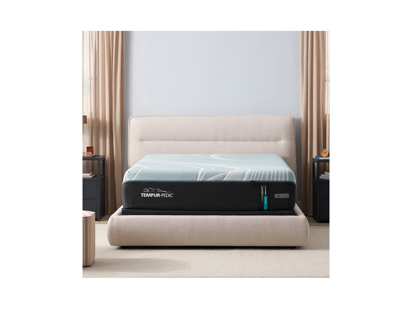 Gel - infused memory foam mattresses for cooler sleepTEMPUR-LuxeAdapt Medium Hybrid Split California Mattress Gel - infused memory foam mattresses for cooler sleepTEMPUR-LuxeAdapt Medium Hybrid Split California Mattress