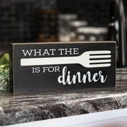 Bed skirts with a high - quality elastic waistbandWhat the Fork is For Dinner Box  Sign