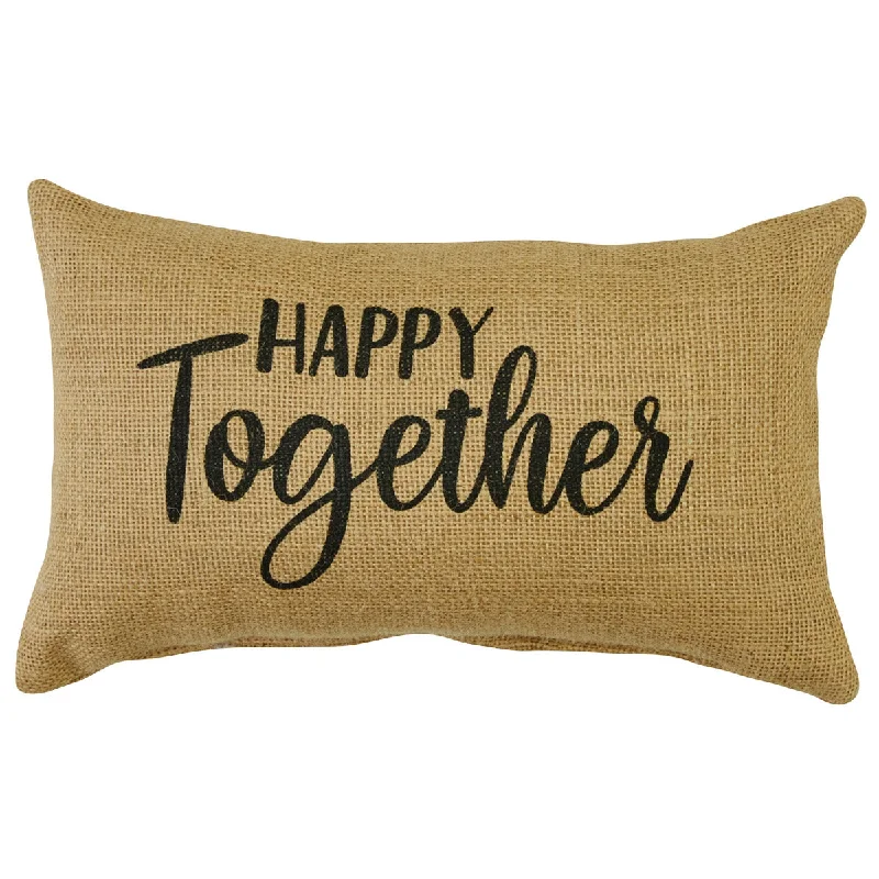 Firm Pillows for Side SleepersHappy Together 12"X7" Sentiment Pillow