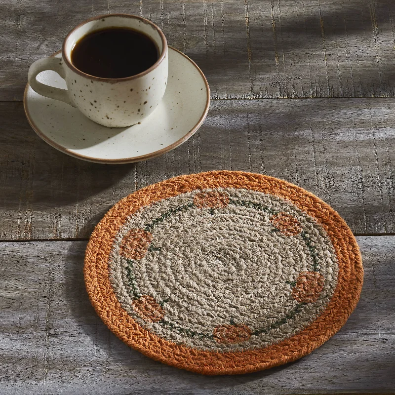 Queen - size bed skirts with ruffled edgesHarvest Blessings Natural Stencil Pumpkin Trivet 8 Queen - size bed skirts with ruffled edgesHarvest Blessings Natural Stencil Pumpkin Trivet 8