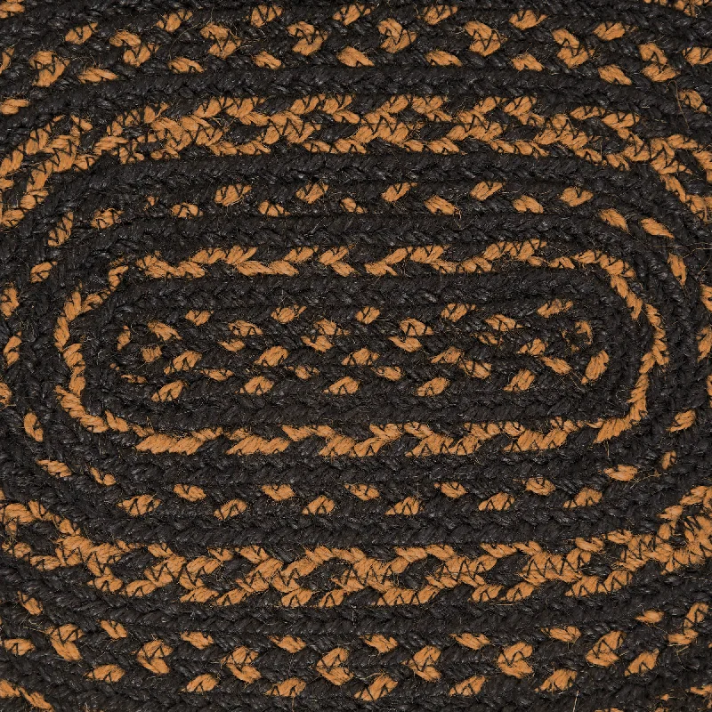 Bed skirts with a nautical themeBlack & Tan Jute Oval Placemat 10x15