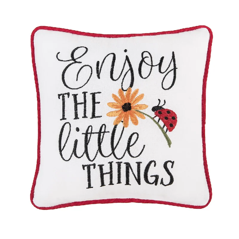 Square Pillows for Modern Home DecorLittle Things Ladybug Mini Pillow