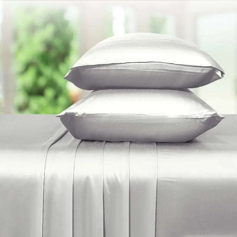 Wrinkle - Free Polyester Sheets for a Low - Maintenance BedSheet Set - Bamboo Rayon Sateen - Silky Comfort
