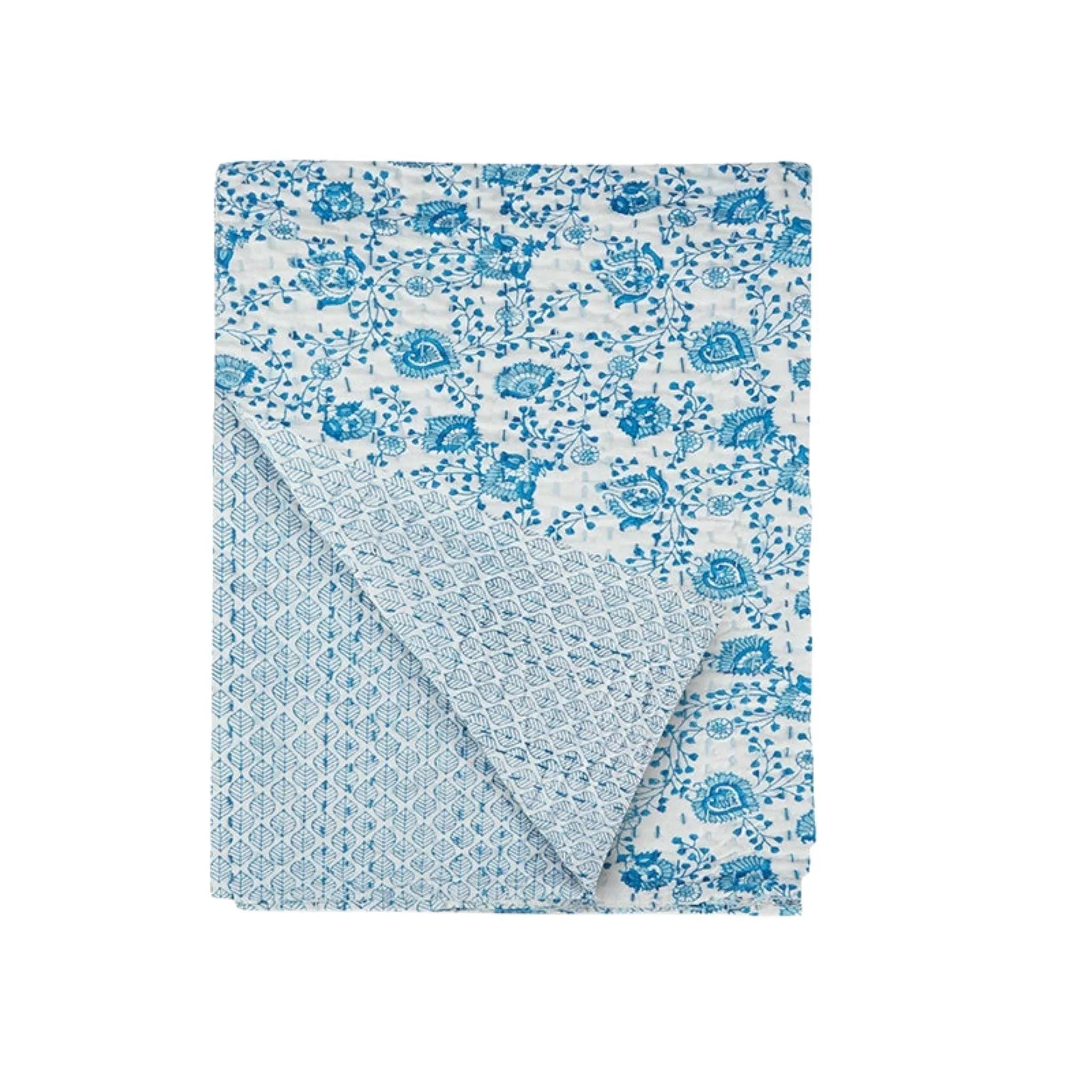 Toddler - sized character - printed security blanketsMicrofiber blankets that are durable and easy to care forKaemon Blue & White Throw and Coverlet Toddler - sized character - printed security blanketsMicrofiber blankets that are durable and easy to care forKaemon Blue & White Throw and Coverlet