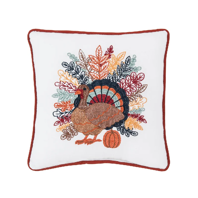 Velvet Pillows for a Touch of EleganceColorful Harvest Turkey Mini Pillow