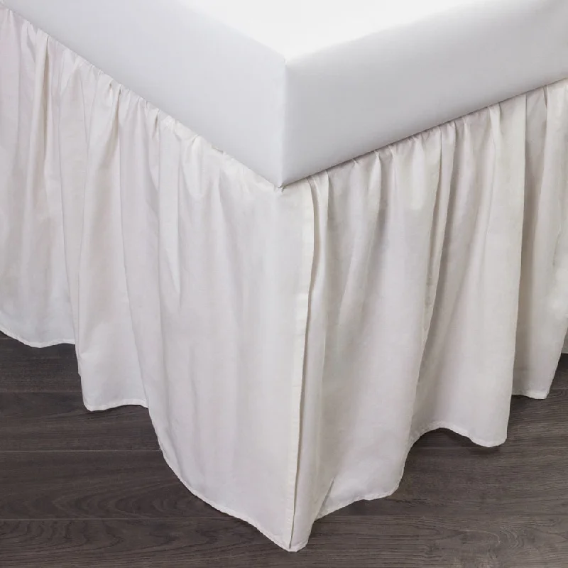 Bed skirts with a shabby - chic styleBrighton Ivory Cotton 24-inch 3 Piece Tuck in Drop Bed Skirt Bed skirts with a shabby - chic styleBrighton Ivory Cotton 24-inch 3 Piece Tuck in Drop Bed Skirt