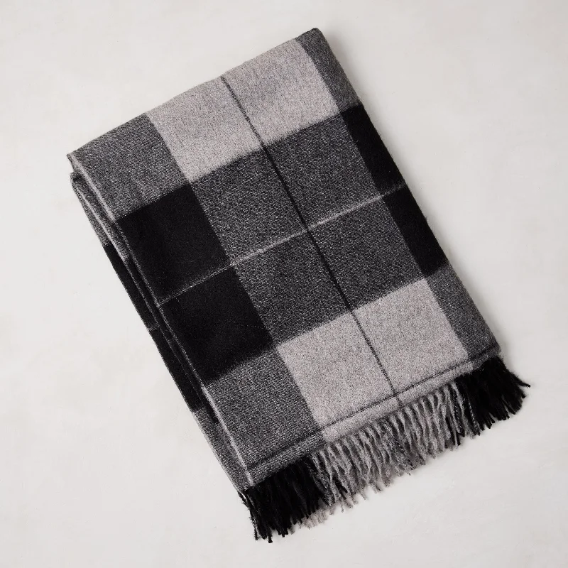 Organic cotton breathable blankets for summerChenille blankets with a thick and fuzzy textureDiane Keaton + Hudson Grace Alpaca Charcoal Plaid Throw Blanket Organic cotton breathable blankets for summerChenille blankets with a thick and fuzzy textureDiane Keaton + Hudson Grace Alpaca Charcoal Plaid Throw Blanket