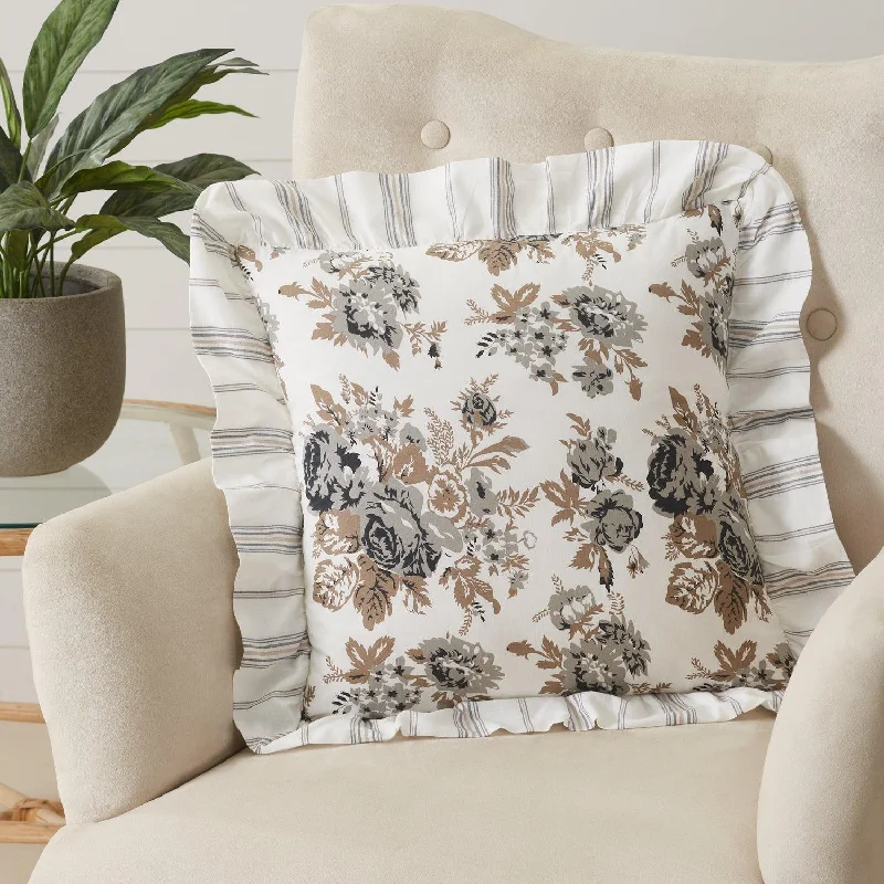 Hypoallergenic Pillows for Allergy SufferersAnnie Portabella Floral Ruffled Pillow 18x18 VHC Brands Hypoallergenic Pillows for Allergy SufferersAnnie Portabella Floral Ruffled Pillow 18x18 VHC Brands