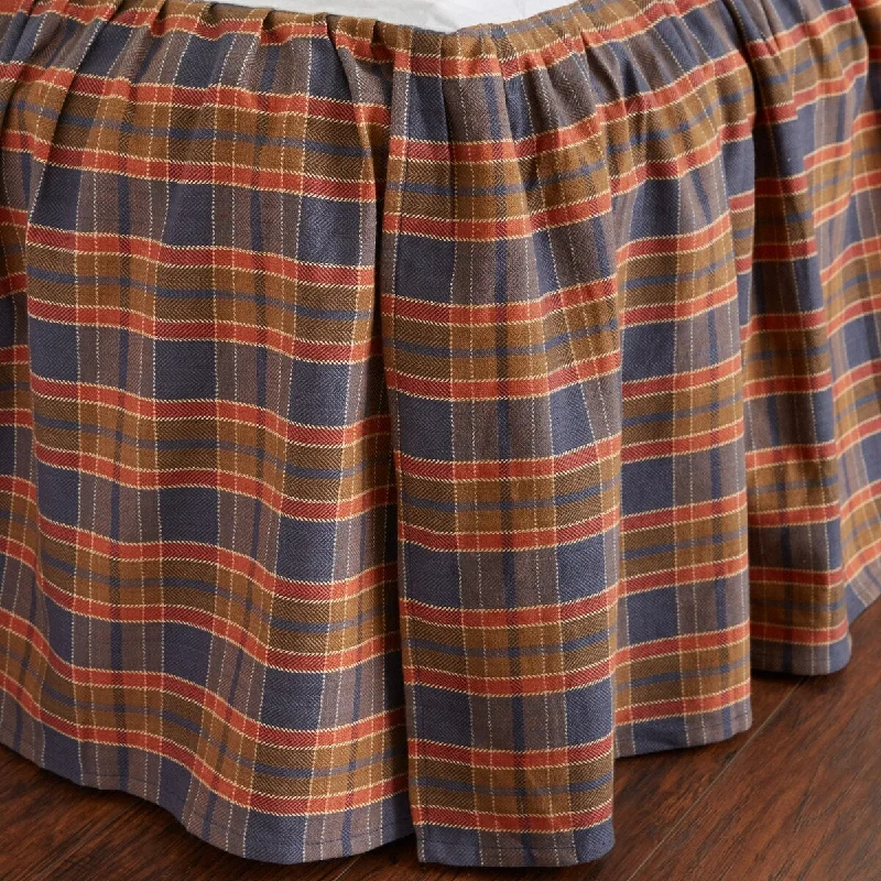 Bed skirts with a satin finish for a shiny appearanceShone Multicolor Cotton 3 Piece Bed Skirt