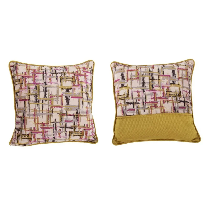Adjustable Pillows for Customized ComfortBenzara Fabric Reversable Accent Pillow in Geometric Pattern, Multicolor Adjustable Pillows for Customized ComfortBenzara Fabric Reversable Accent Pillow in Geometric Pattern, Multicolor