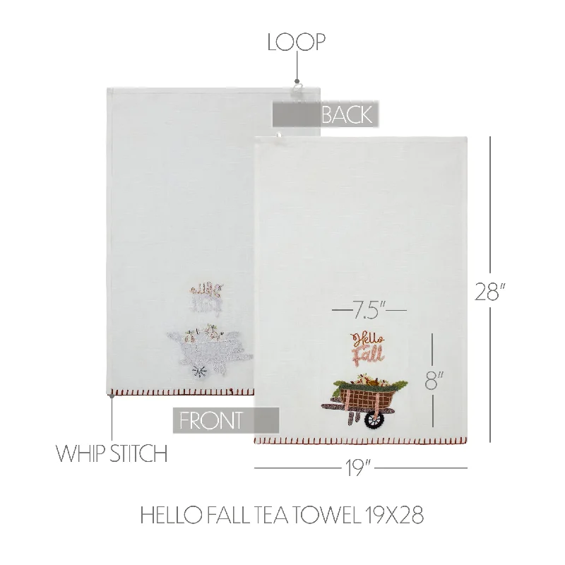 Bed skirts with a mermaid - themed printHello Fall Tea Towel 19x28