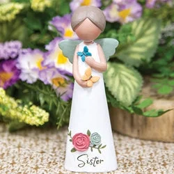 Bed skirts in neutral colors for easy pairingButterfly Wishes Sister Resin Angel
