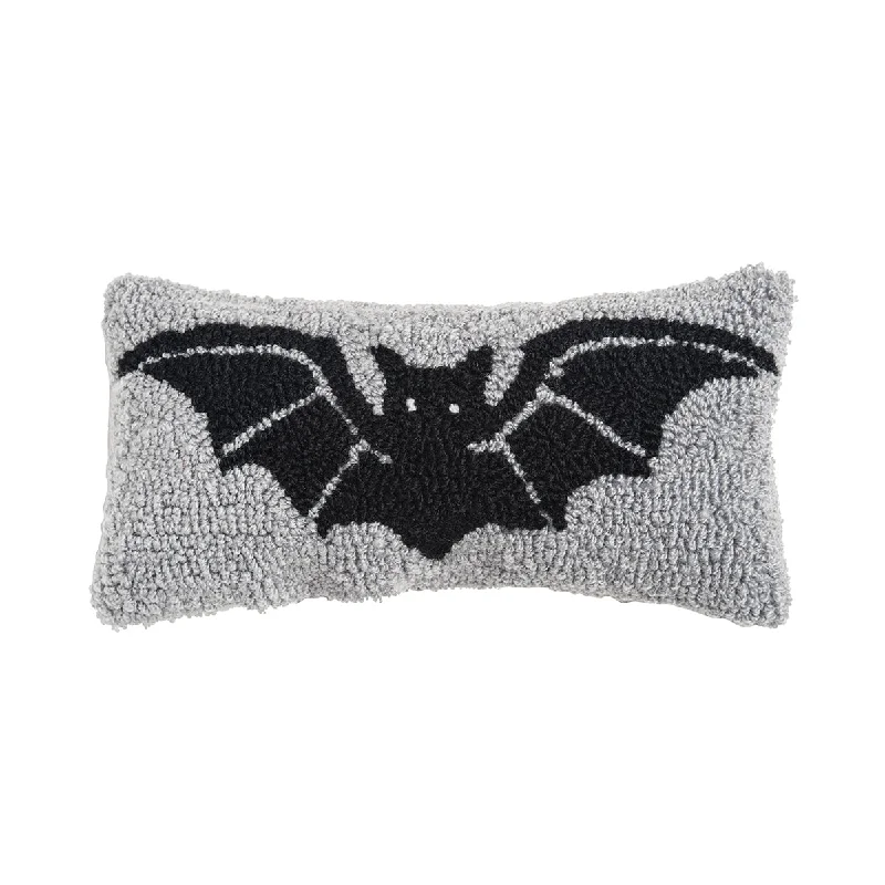 Kids Pillows with Fun DesignsSpooky Bat Hooked Mini Pillow