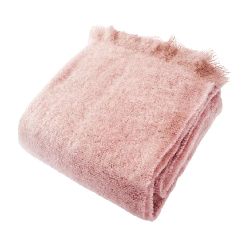 High - thread - count Egyptian cotton bed blanketsMohair blankets with a unique sheen and softnessSoft Rose Luxe Mohair Throw Blanket High - thread - count Egyptian cotton bed blanketsMohair blankets with a unique sheen and softnessSoft Rose Luxe Mohair Throw Blanket