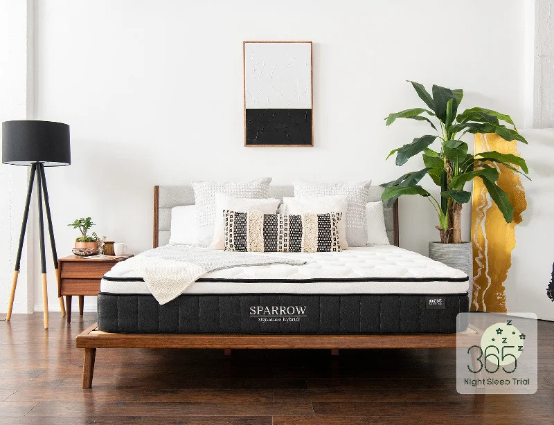 Bamboo - charcoal infused mattresses for odor absorptionSparrow Signature Hybrid