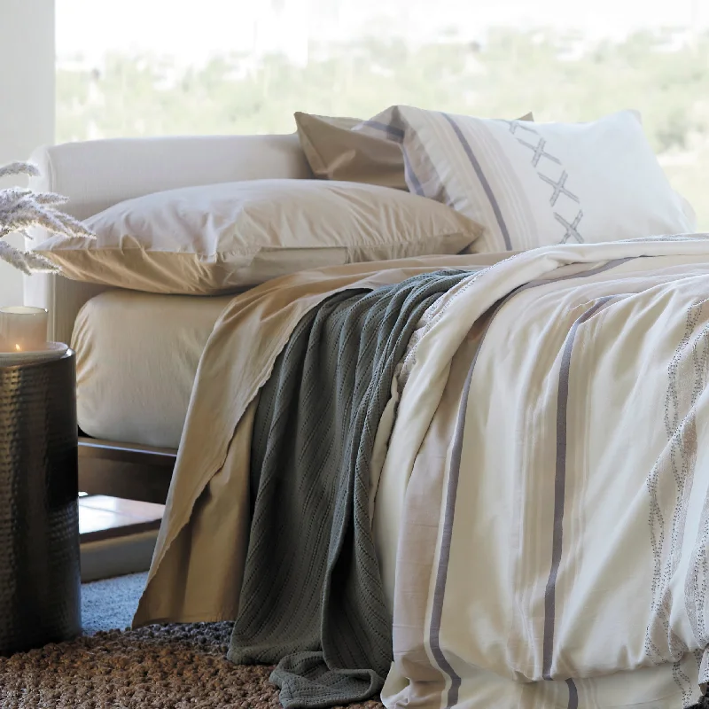 Polyester - Cotton Blend Sheets for Durability and ComfortPurecare Dr. Weil Garment Washed Percale Sheets