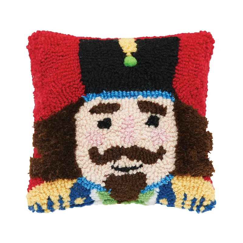Plush Pillows for a Cozy BedNutcracker Hooked Mini Pillow