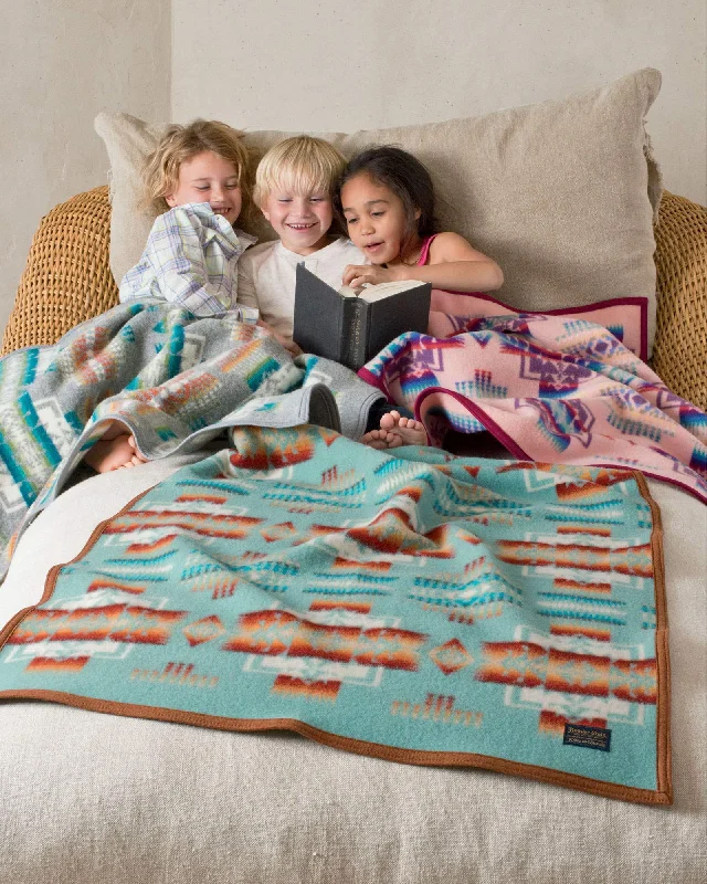 Washable knitted cotton baby receiving blankets​Chief Joseph Kids Blankets - 8 Colors