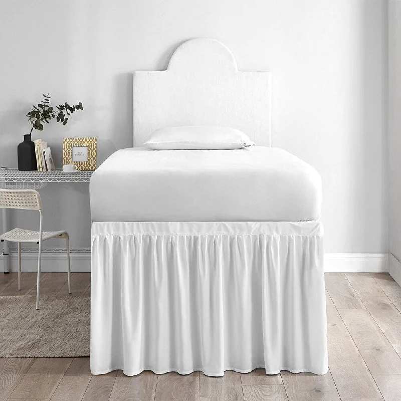 Bed skirts with a unicorn - themed print for kids' bedsBed Skirt Twin XL (3 Panel Set) - White Bed skirts with a unicorn - themed print for kids' bedsBed Skirt Twin XL (3 Panel Set) - White