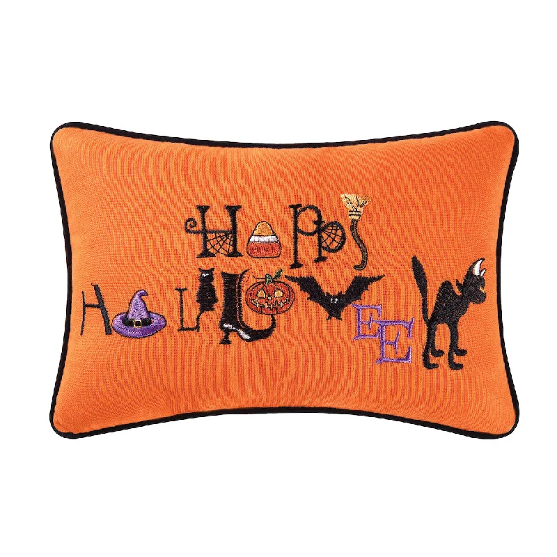 Round Pillows for Boho-Style InteriorsHappy Halloween Pillow
