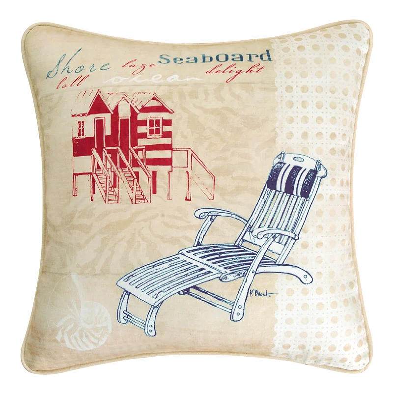 Soft and Fluffy Pillows for Bedroom ComfortCabana Beach Seaboard Pillow