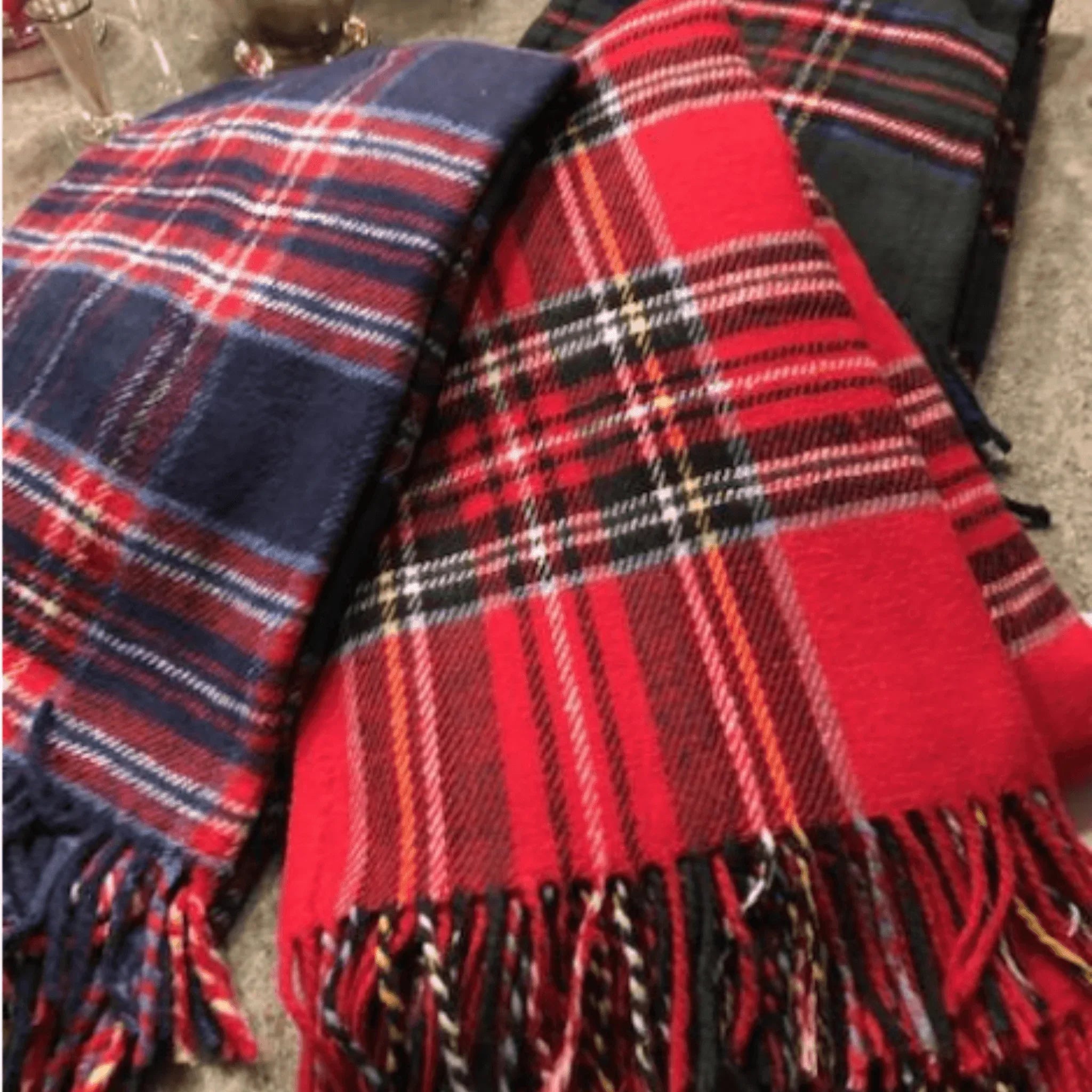 Flannel Christmas - themed holiday blanketsAlpaca wool blankets for a hypoallergenic and warm optionTartan Plaid Recycled Cotton Throw - 51" x 67"- Can be Monogrammed Flannel Christmas - themed holiday blanketsAlpaca wool blankets for a hypoallergenic and warm optionTartan Plaid Recycled Cotton Throw - 51" x 67"- Can be Monogrammed