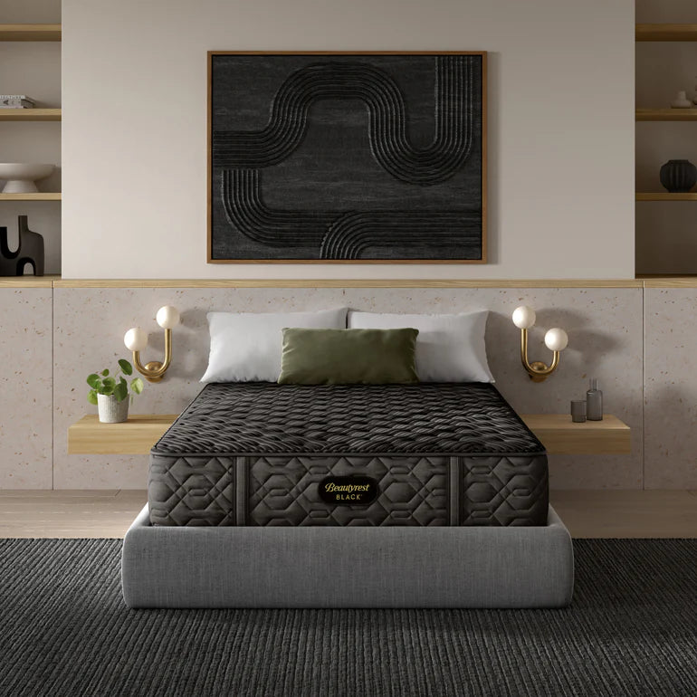 Gel - infused memory foam mattresses for cooler sleepBeautyrest Black Series One Extra Firm Queen Mattress